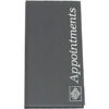 Agenda 3 Col Appointments Book Black