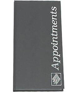 Agenda 3 Col Appointments Book Black