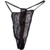 Disposable Black G String (50 pk)