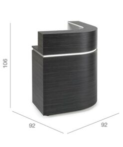 REM Saturn Reception Desk 92x92cm size