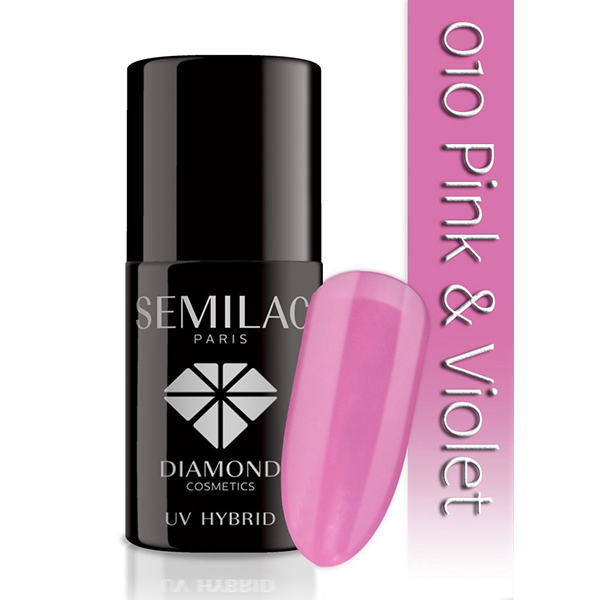 UV Hybrid Semilac Pink and Violet 010 - The Hair And Beauty Company