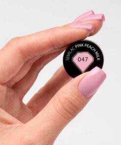 UV Hybrid Semilac Pink Peach Milk