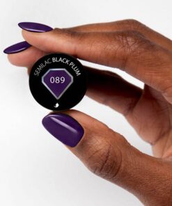 UV Hybrid Semilac Black Plum