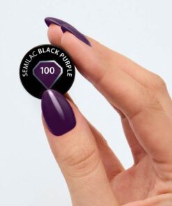 UV Hybrid Semilac Black Purple