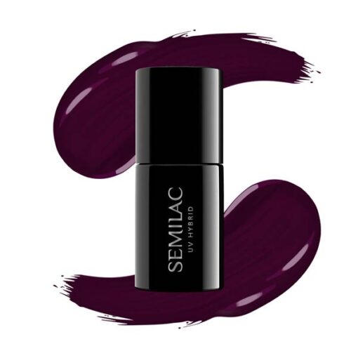 UV Hybrid Semilac Dark Purple Wine 099