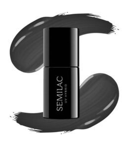 UV Hybrid Semilac Metallic Black 108