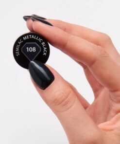 UV Hybrid Semilac Metallic Black