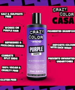 Crazy Color Vibrant Color Purple Shampoo