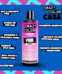 Crazy Color Vibrant Color Shampoo Pink new