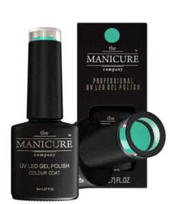 The Manicure Company UV LED Gel Polish Tropical 009 8ml Tropical is a fun tropical green gel polish colour. It's got a hint of turquoise blue but we'd say its more green. You'll have to decide for yourself. It has an opaque finish.
