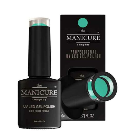 The Manicure Company UV LED Gel Polish Tropical 009 8ml Tropical is a fun tropical green gel polish colour. It's got a hint of turquoise blue but we'd say its more green. You'll have to decide for yourself. It has an opaque finish.