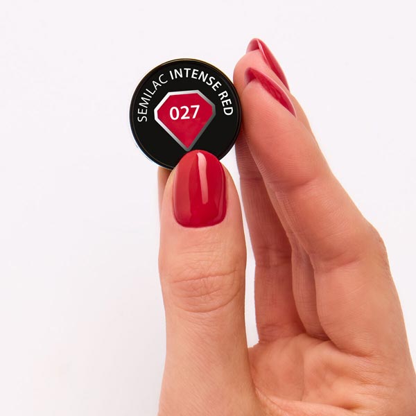 Semilac Intense Red 027 Gel Polish