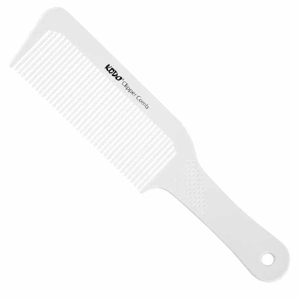 white barber comb