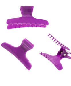 Large Butterfly Clamps Purple 12pk