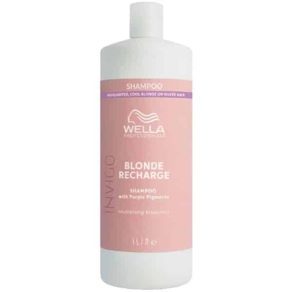 Wella Invigo Cool Blonde Recharge Shampoo 1l new