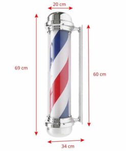 rotating barber pole size