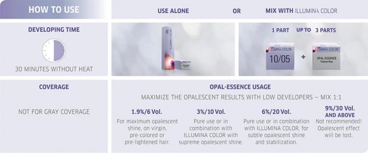Wella Illumina Color Opal Essence use