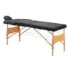 2 part Portable Wooden Massage Bed Black Balance