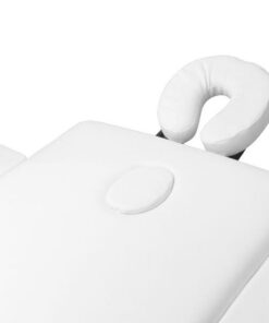 3 Parts Portable Wooden Massage Bed White 1