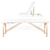 3 Parts Portable Wooden Massage Bed White