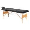 3 part Portable Wooden Massage Bed Black Balance