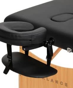 3 part Portable Wooden Massage Bed Black Balance 2