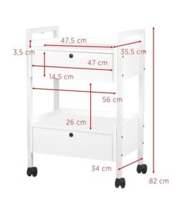 THBC Gabbiano Beauty Trolley size