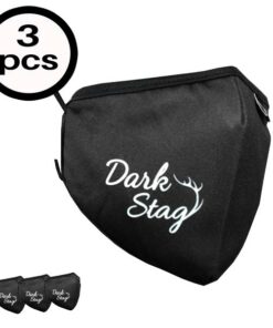Dark Stag Reusable Face Mask Black