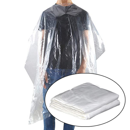 Disposable Capes Clear 50pk