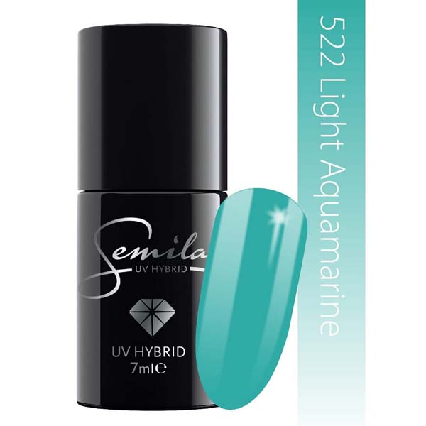UV Hybrid Semilac Light Aquamarine 522 - The Hair And Beauty Company