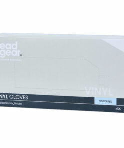 head gear vinyl powdered gloves