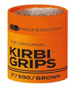 LJ Professional The Original Kirby Grips Brown