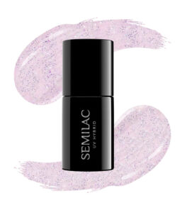 UV Hybrid Semilac Extend 5in1 Glitter Delicate Pink 806