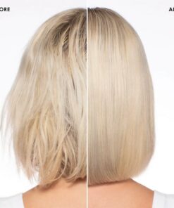 Olaplex No.0 Intenisve Bond Builder before and after straight