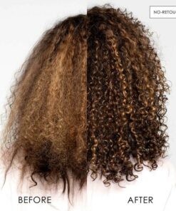 Olaplex No.8 Bond Intense Moisure Mask before and after curly