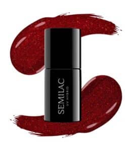 Semilac UV Hybrid Pretty Red Glitter