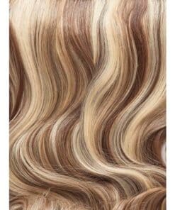 Stranded Hair Extensions 20 inch One Piece Curly 6 16 613 Safari Sunset