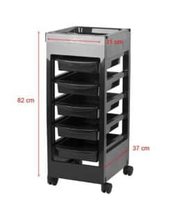 THBC Star Hair Trolley Black Gabbiano 1