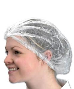 Disposable Mob Caps White 100 pk