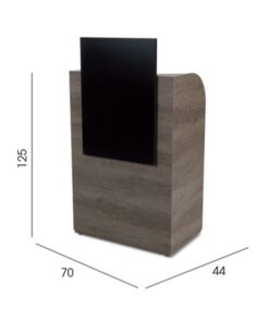 REM Keystone Salon Reception Desk size