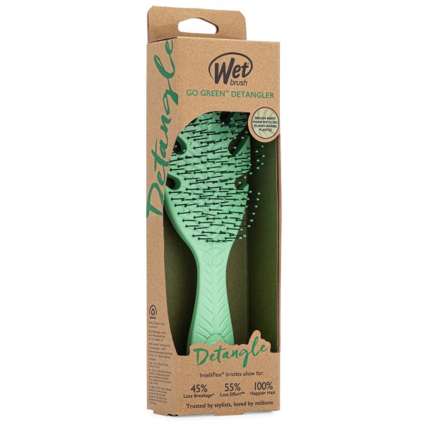 Wet Brush Go Green Detangler Green Leaf shape