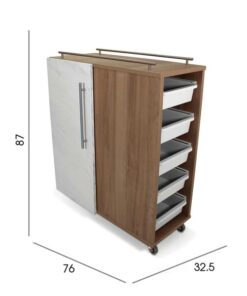 REM Savoy Mobile Beauty Cabinet size