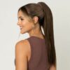 Stranded Long Clip In Straight Ponytail