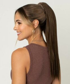 Stranded Long Clip In Straight Ponytail