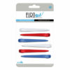 Multicolour Curved Plastic Clips 6pk