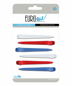 Multicolour Curved Plastic Clips 6pk