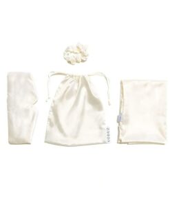 Voduz Slumber Satin Sleep Set White