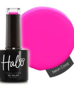 Halo Gel Polish Neon Coral 8ml HEMA FREE