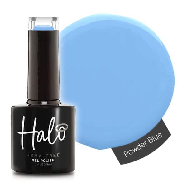 Halo Gel Polish Powder Blue 8ml HEMA FREE