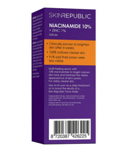 Niacinamide 10% + Zinc 1% Serum box